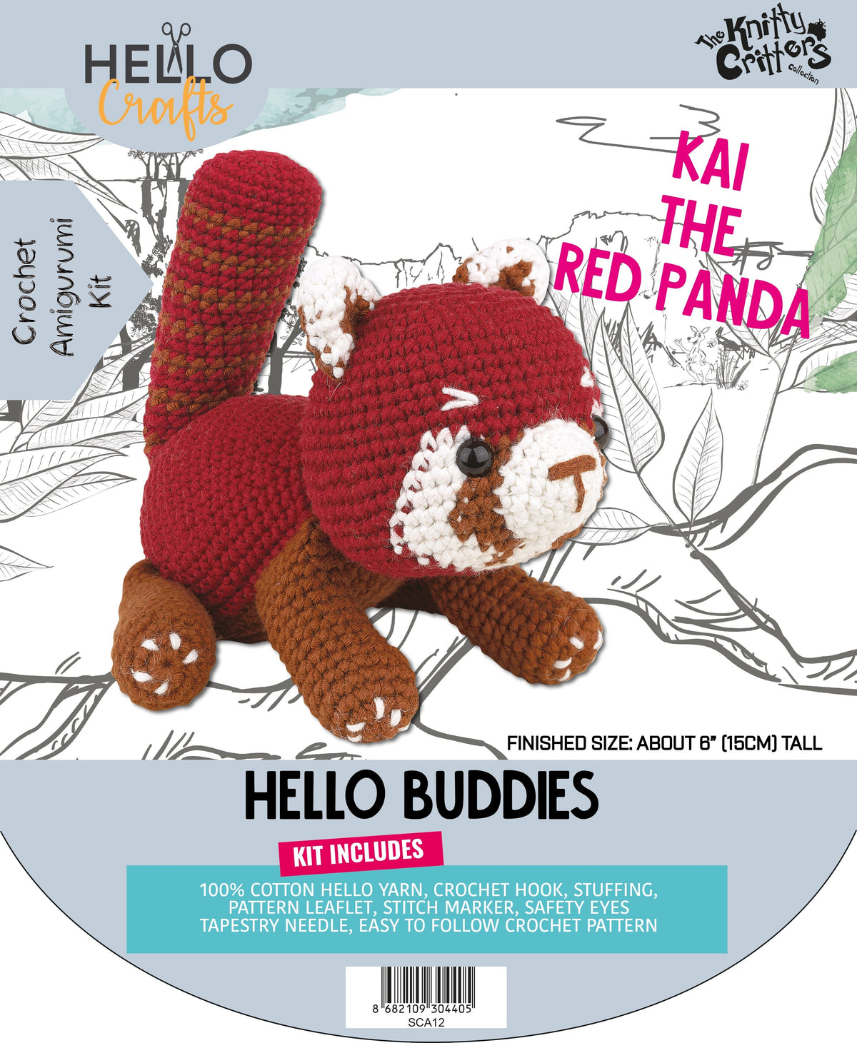 Knitty Critters - Hello Buddies - Kai The Red Panda