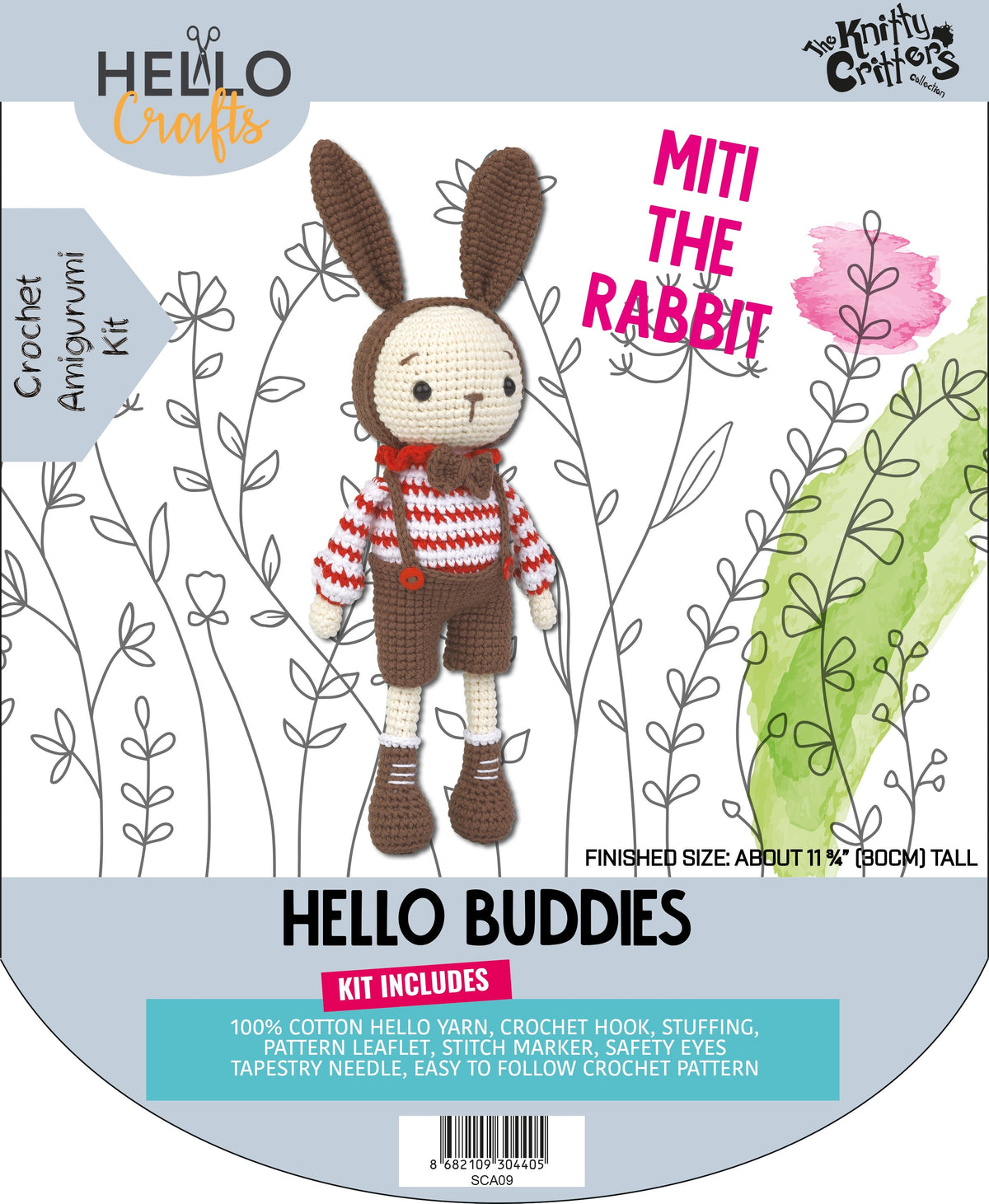 Knitty Critters - Hello Buddies - Miti The Rabbit