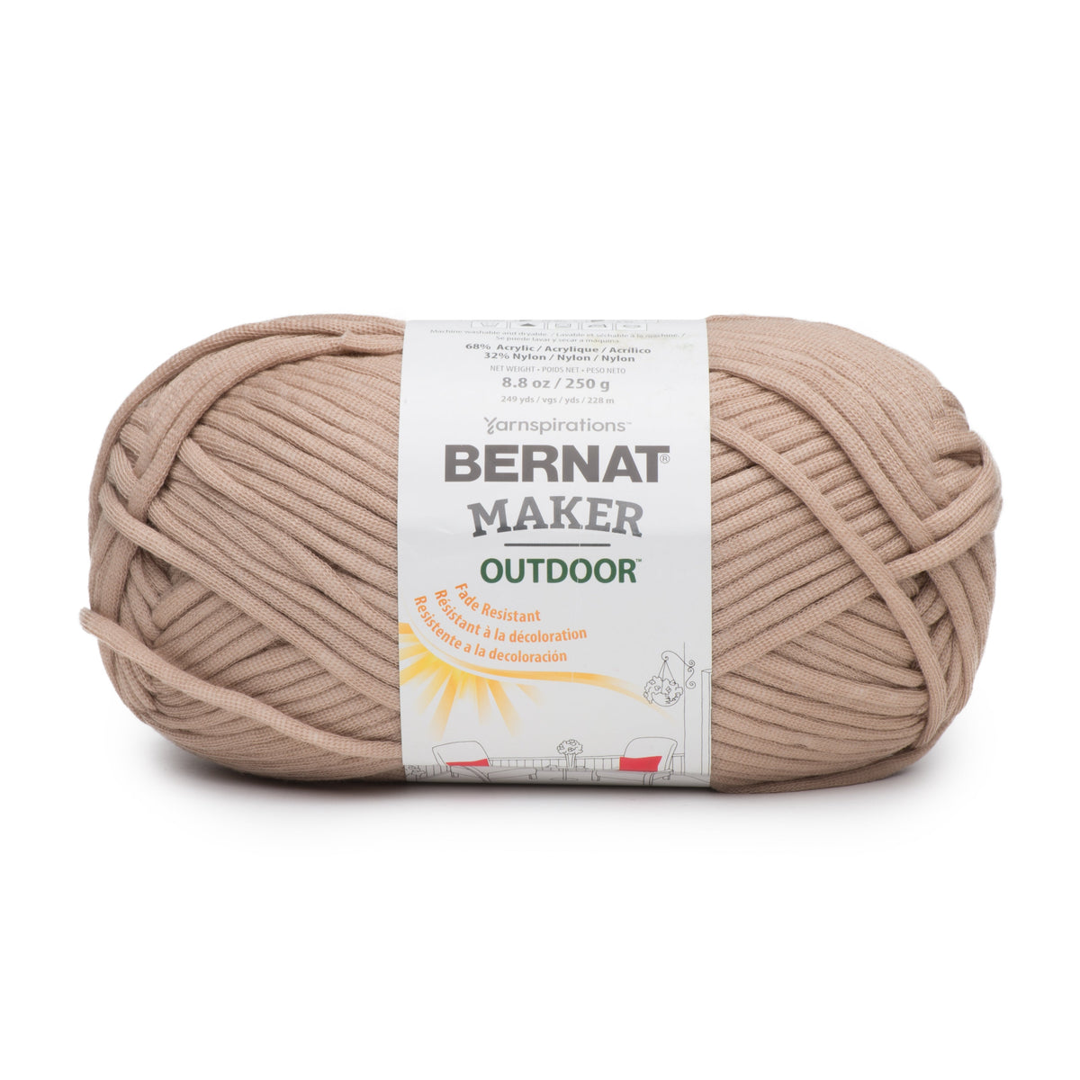 Bernat Maker Outdoor 250g Yarn Fresh White